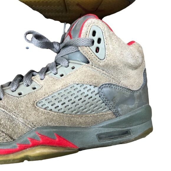 Rare 2017 Air Jordan 5 Retro P51 Camo Size 5.5 - Picture 9 of 16